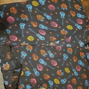 Disney Pixar Coco Floral Print Fringe Kimono